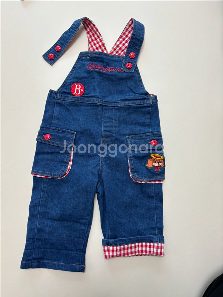 베베드피노 레이첼 데님 오버롤 85--0