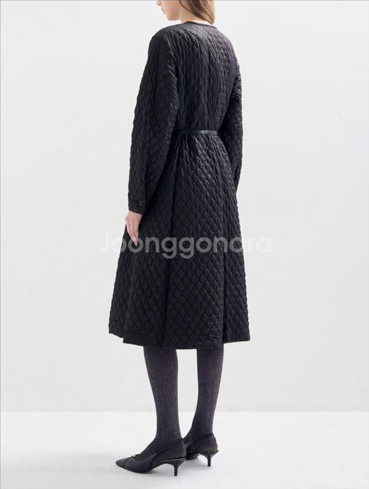 랑방 롱 퀼팅코트--1