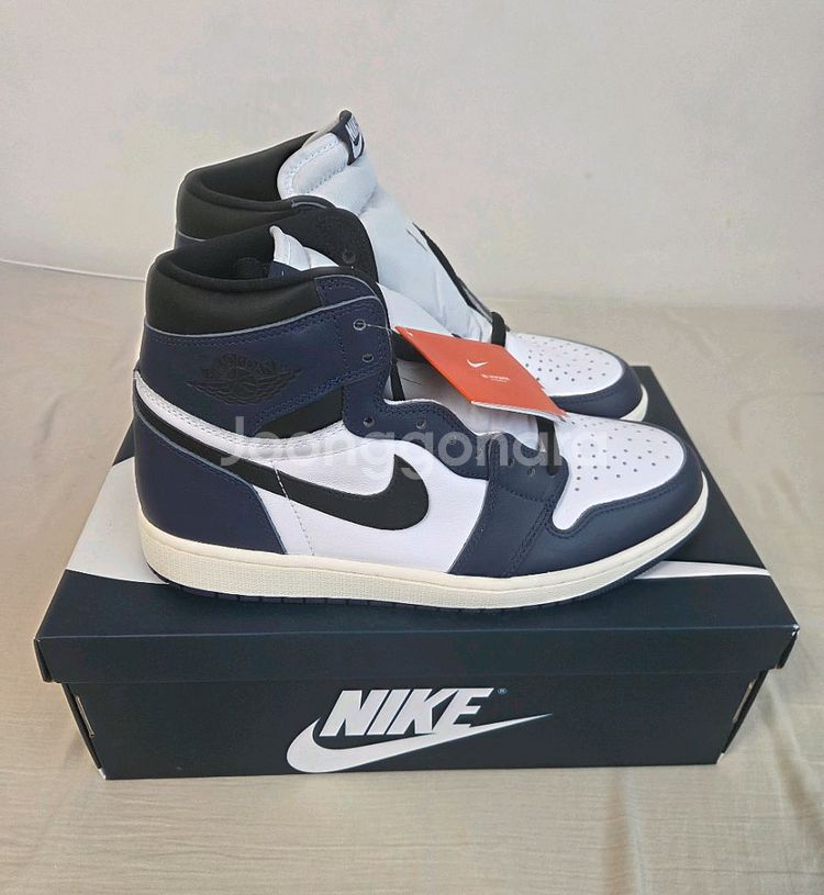 (새상품)조던1하이 미드나잇 네이비 270 나코탭--0