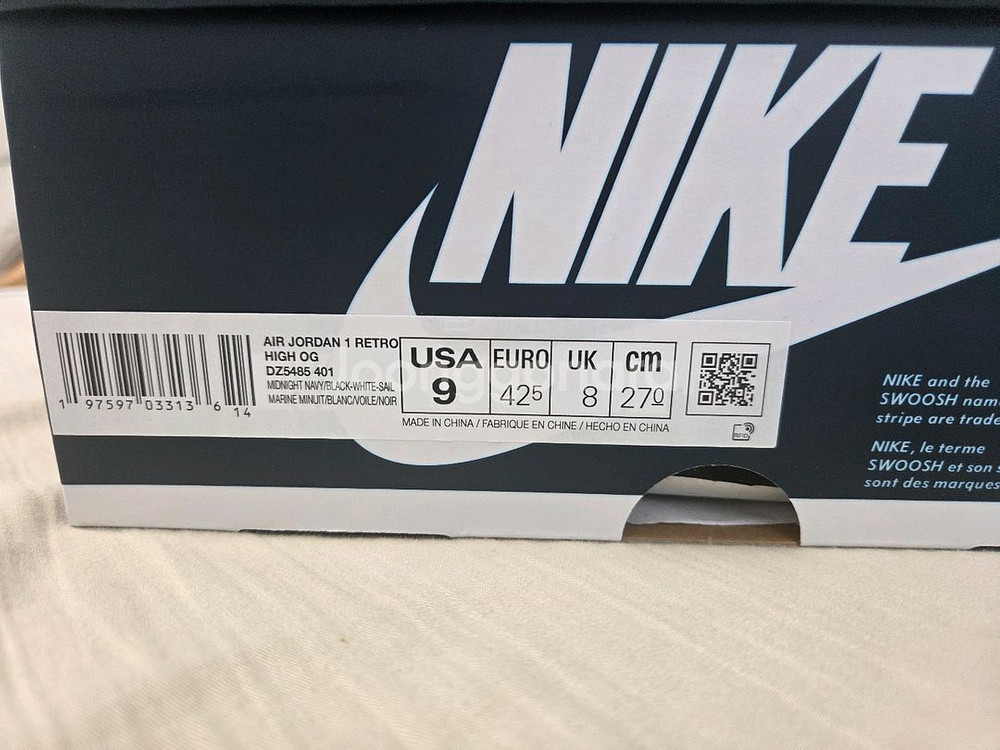 (새상품)조던1하이 미드나잇 네이비 270 나코탭--1