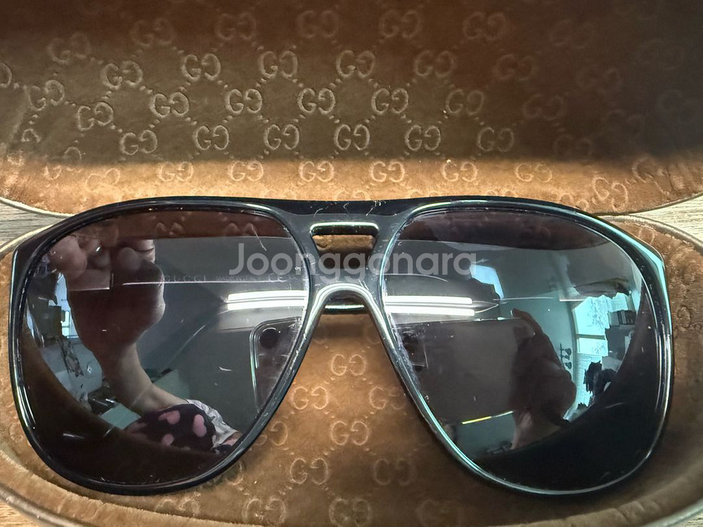 정품)구찌 1640/s 블랙 보잉 썬글라스--1