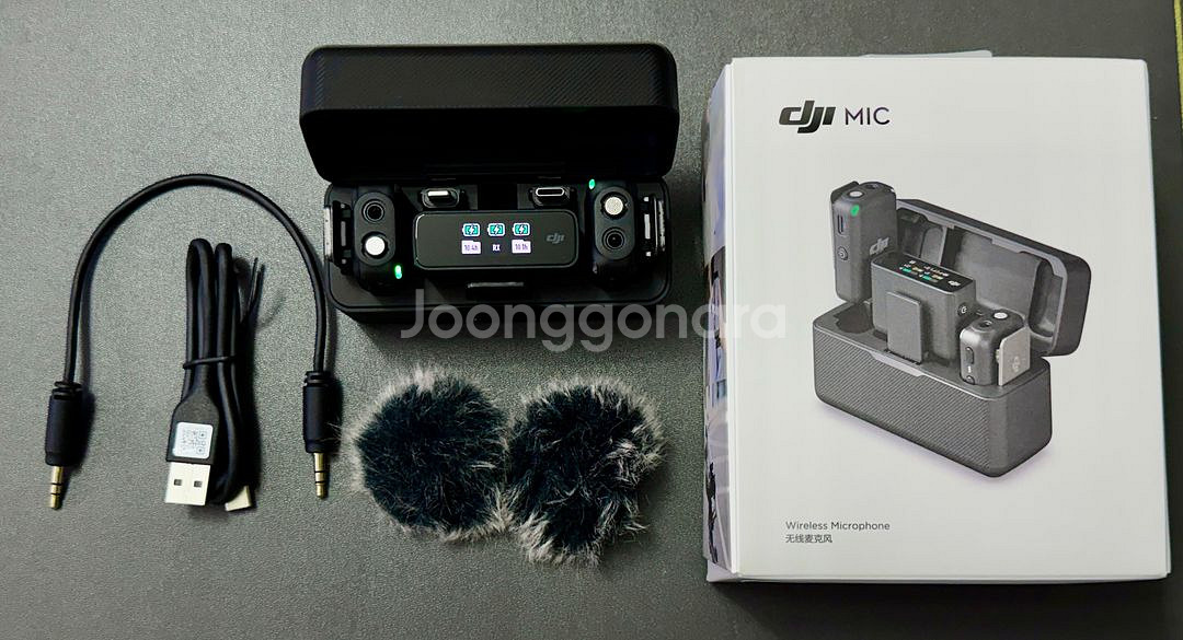 DJI Mic 무선 마이크 풀세트 , 고독스 마이크2개--0