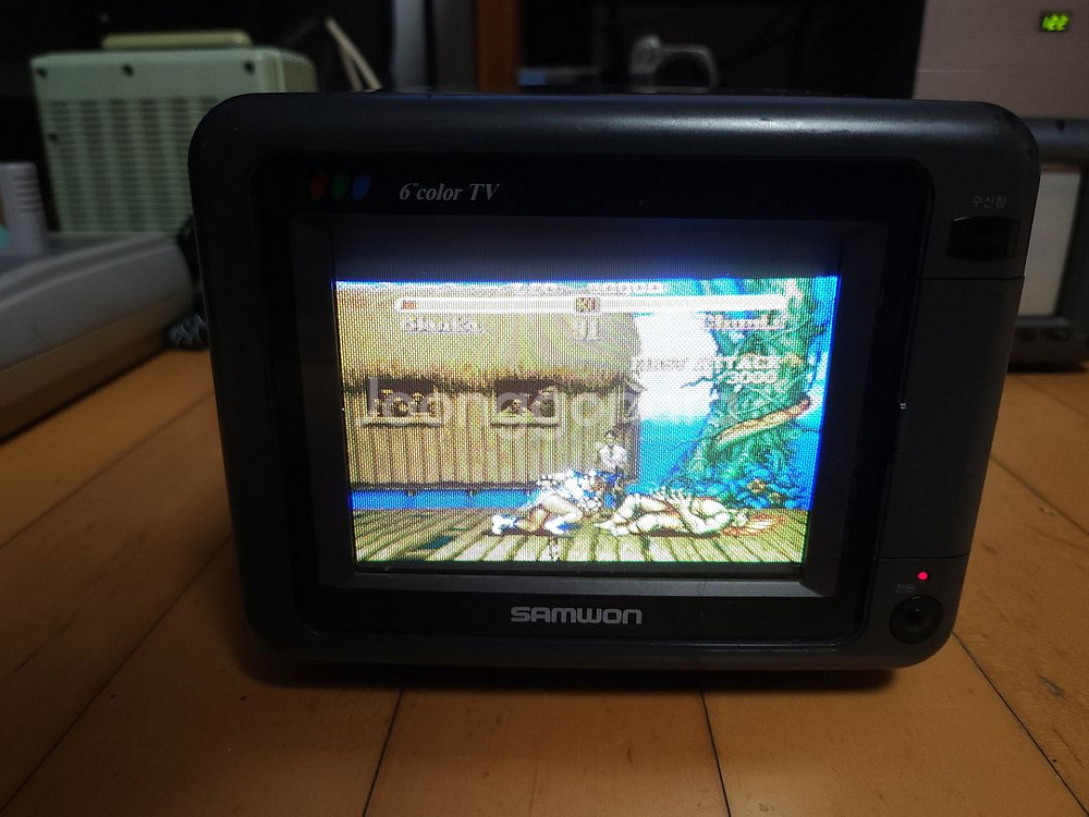 레트로 삼원 엑설런트5 6인치 브라운관 컬러 TV 티비--7