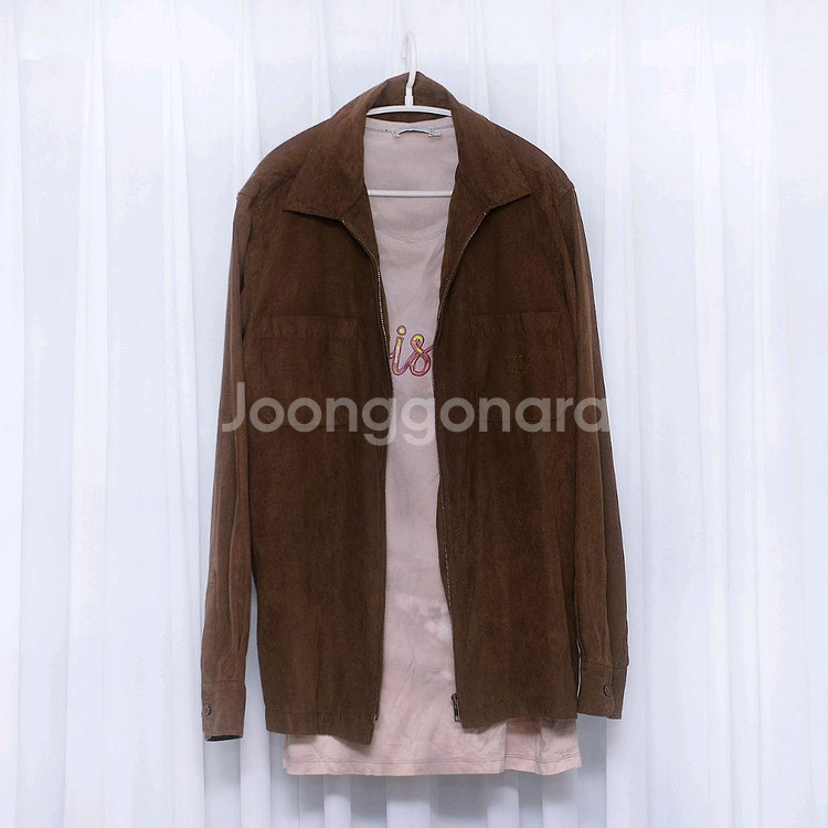 MCM 오리지널 벨벳 스웨이드 집업 셔츠 자켓 95+--0