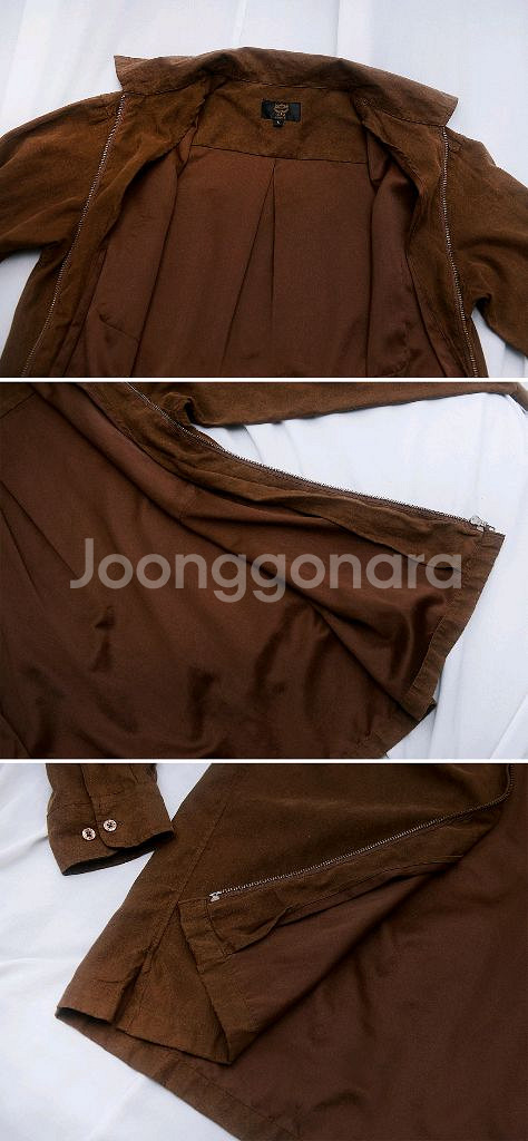 MCM 오리지널 벨벳 스웨이드 집업 셔츠 자켓 95+--5