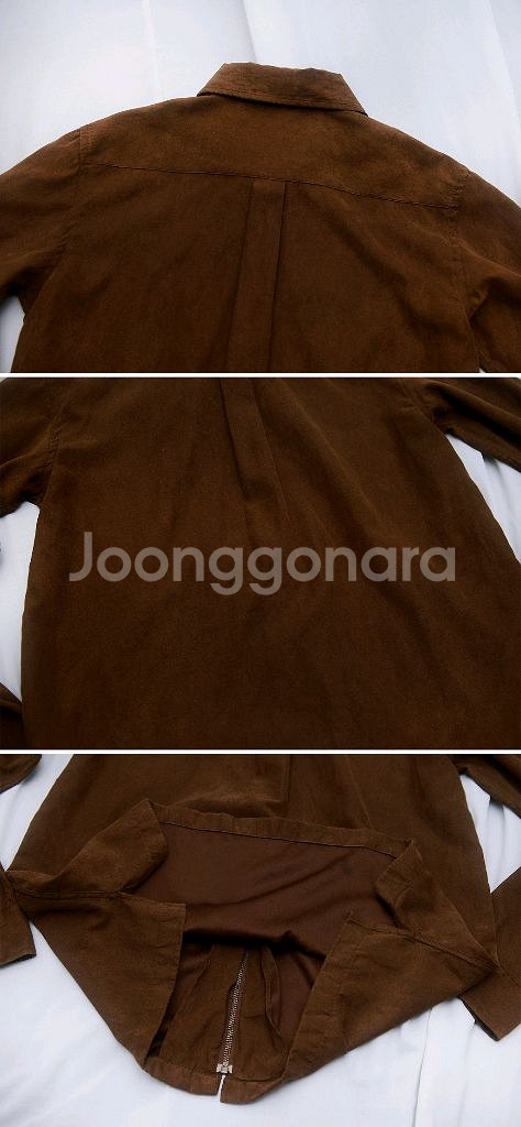 MCM 오리지널 벨벳 스웨이드 집업 셔츠 자켓 95+--4