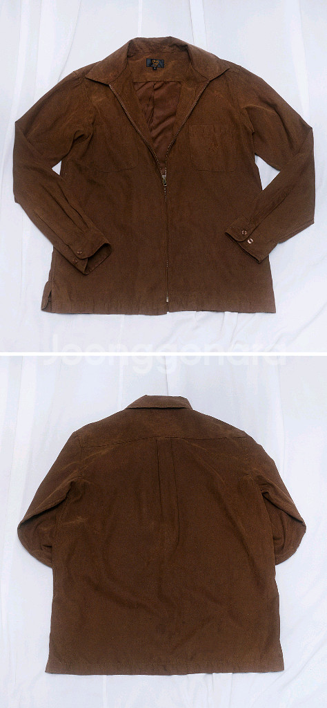 MCM 오리지널 벨벳 스웨이드 집업 셔츠 자켓 95+--1