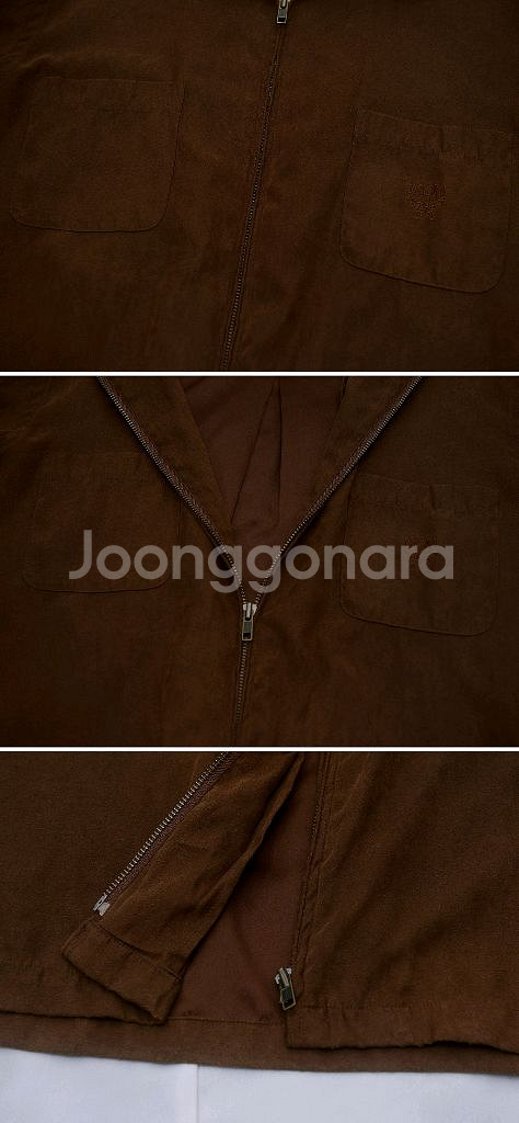 MCM 오리지널 벨벳 스웨이드 집업 셔츠 자켓 95+--7