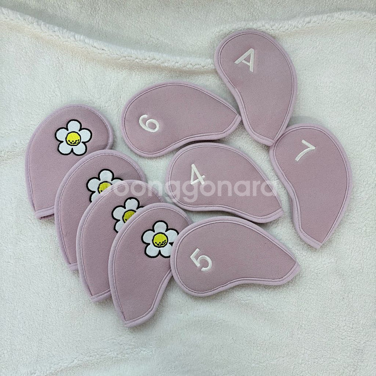 [새상품]딤플 스웨이드 아이언커버 핑크--0