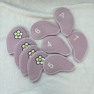 [새상품]딤플 스웨이드 아이언커버 핑크