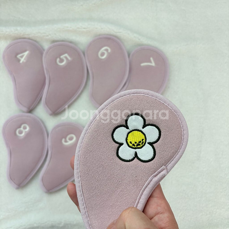 [새상품]딤플 스웨이드 아이언커버 핑크--2