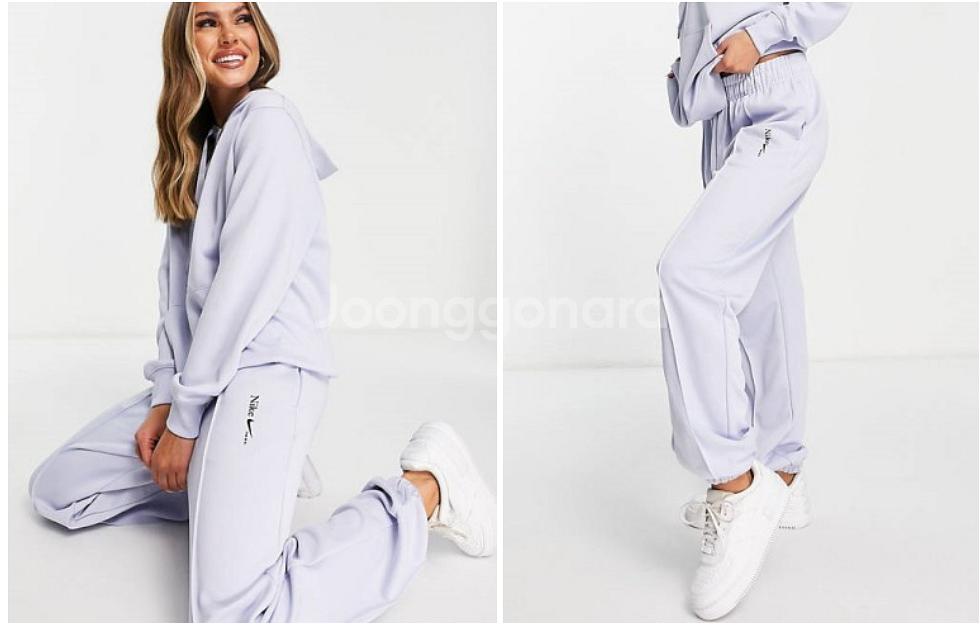 나이키 여성 조거팬츠 연보라--0