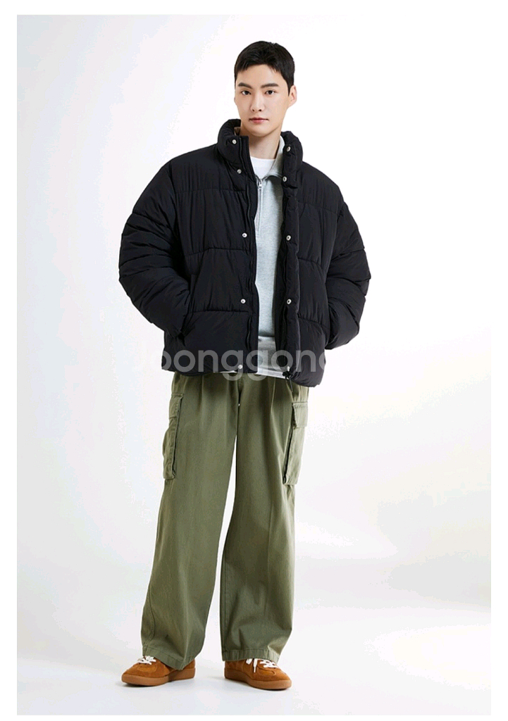 스파오 블랙 패딩 S--2