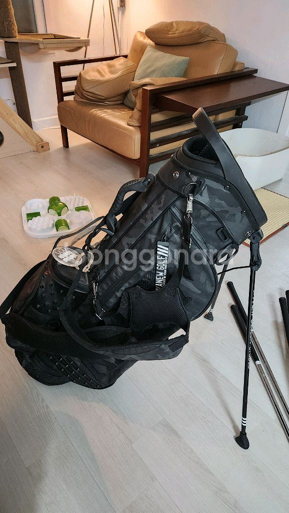 ANEW 어뉴 골프 카모 캐디백 스텐드백 팝니다--2
