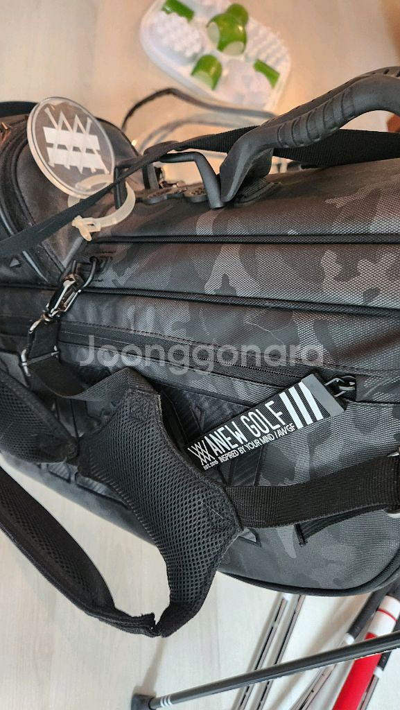 ANEW 어뉴 골프 카모 캐디백 스텐드백 팝니다--3