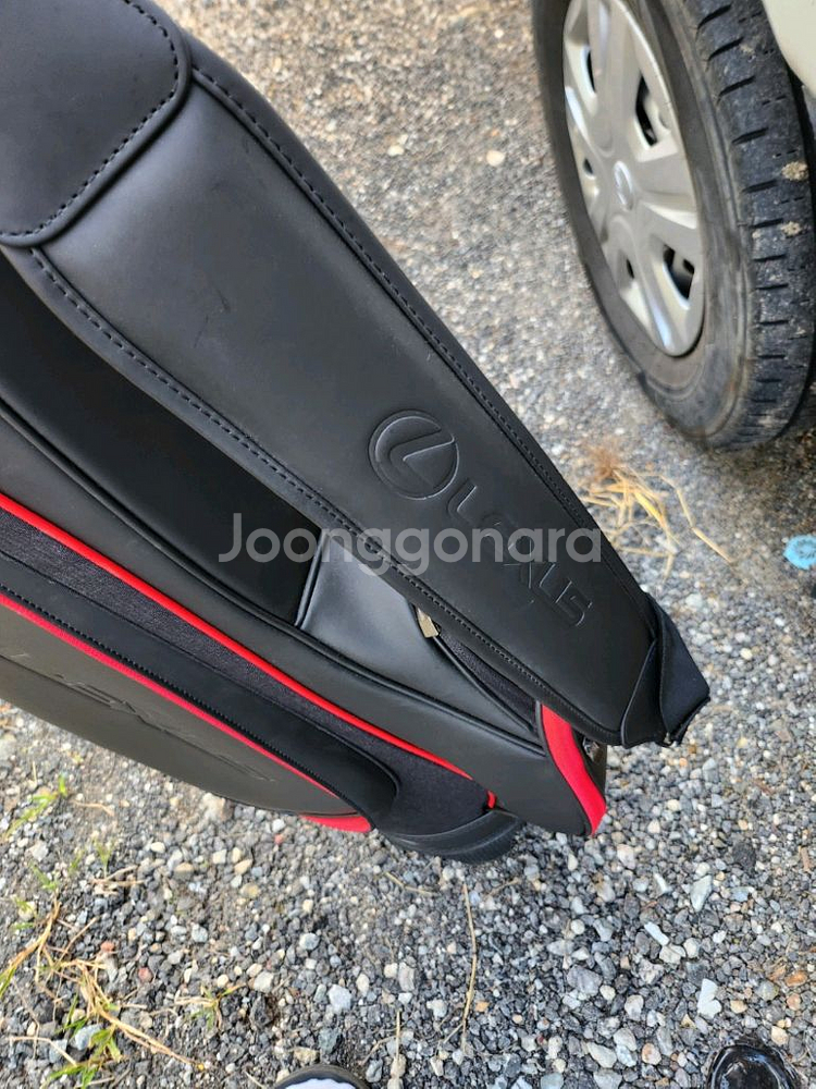 렉서스 블랙&레드 스탠드 캐디백 미사용--3