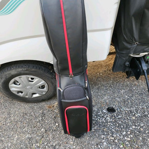 렉서스 블랙&레드 스탠드 캐디백 미사용