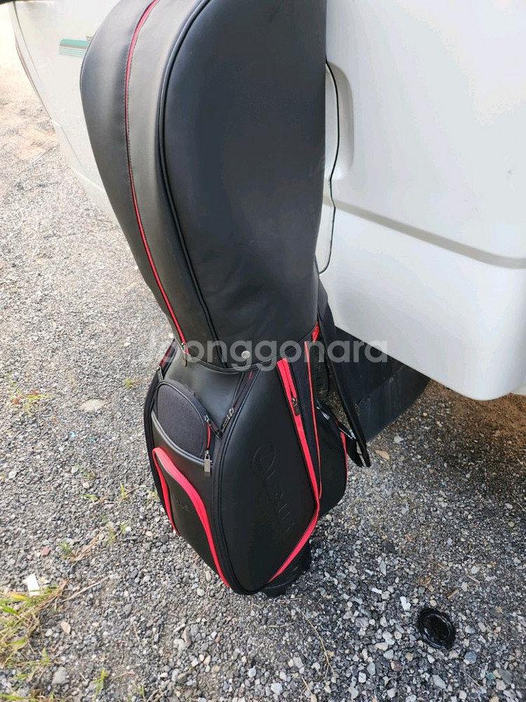 렉서스 블랙&레드 스탠드 캐디백 미사용--4