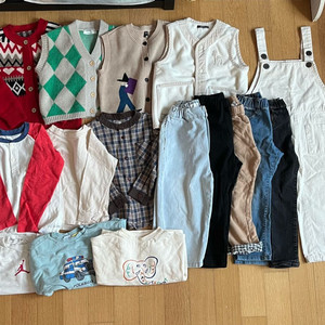 무료배송)남아 110사이즈 상하복 일괄판매