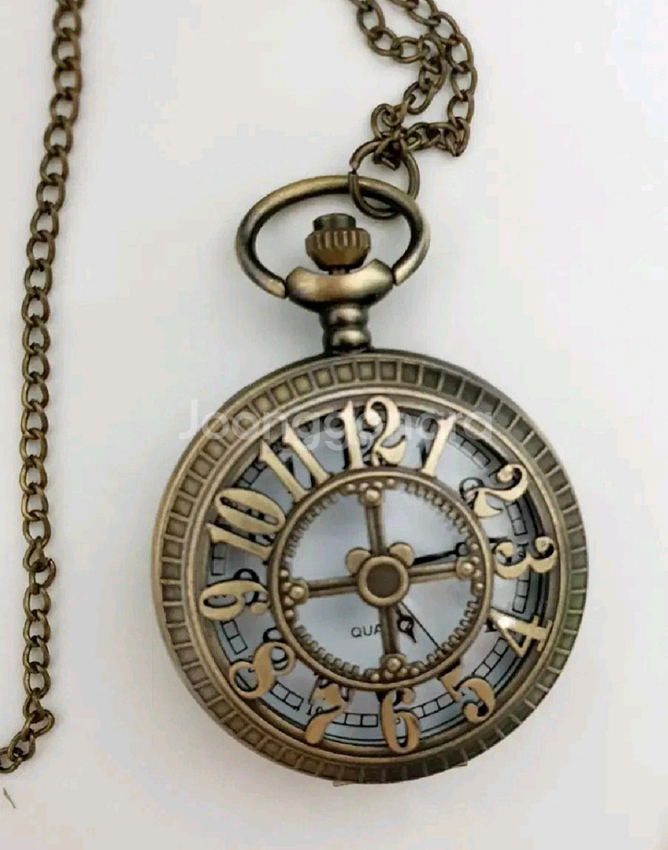 빈티지 스타일 회중시계 앤틱 골드--1
