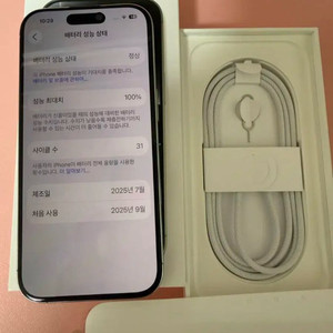 이이폰16프로256 화이트(한달사용)지급제