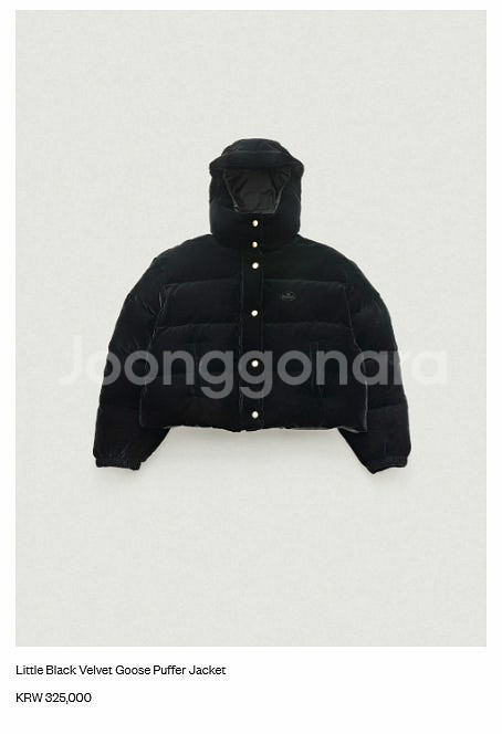 더바넷 벨벳패딩--0