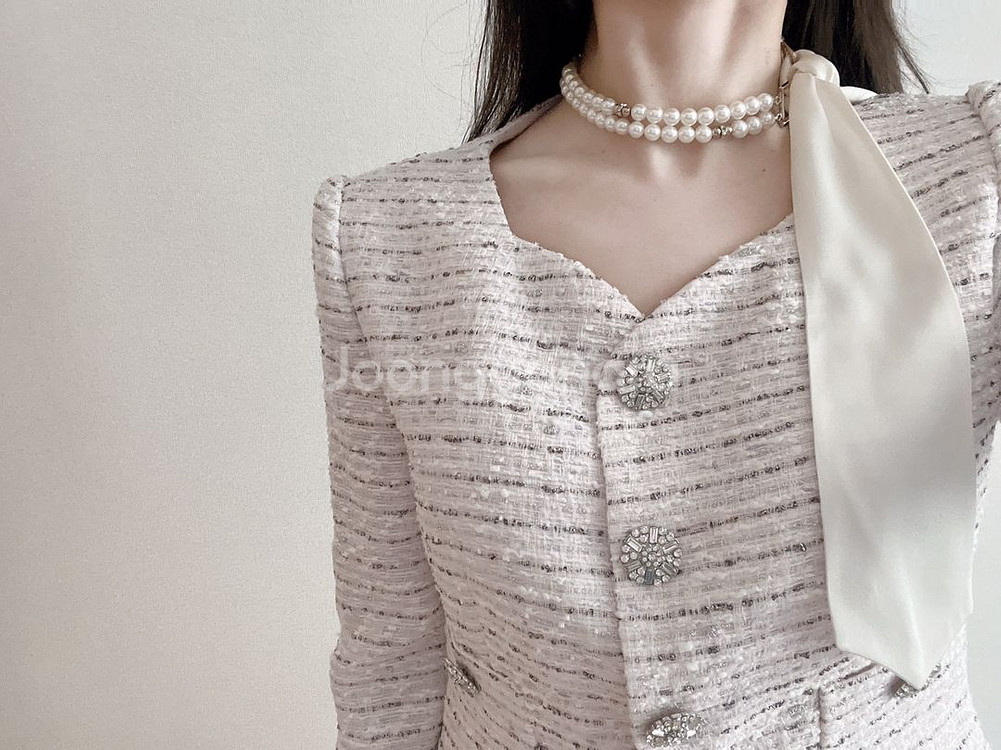 (새상품) 지고트 실크 진주 트윌리--6