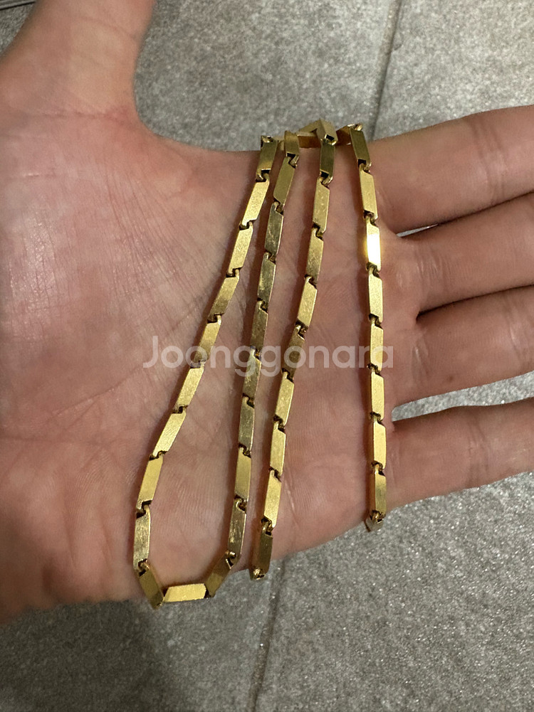 18k 금목걸이--1