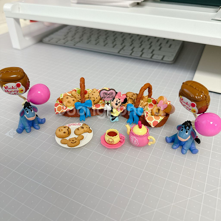 일본 디즈니 푸우 미니 피규어--0