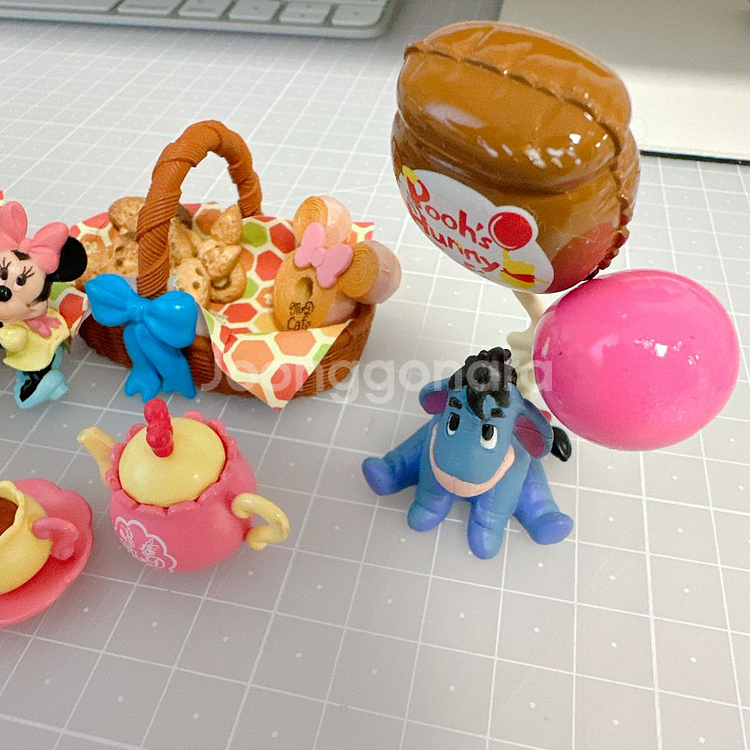 일본 디즈니 푸우 미니 피규어--3