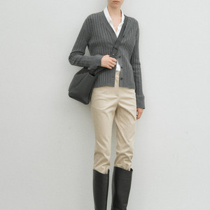 유메르 세레나 슬림핏 팬츠 베이지