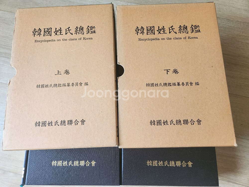 한국성씨총람 상 하--0