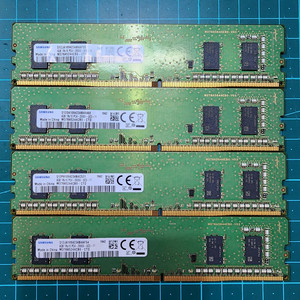 삼성 ddr4 4g 2666v 4개 개당 5,000원
