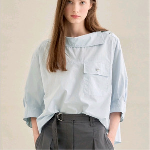 SJSJ 패널 보트넥 셔츠 랑방 마인 더캐시미어 타임