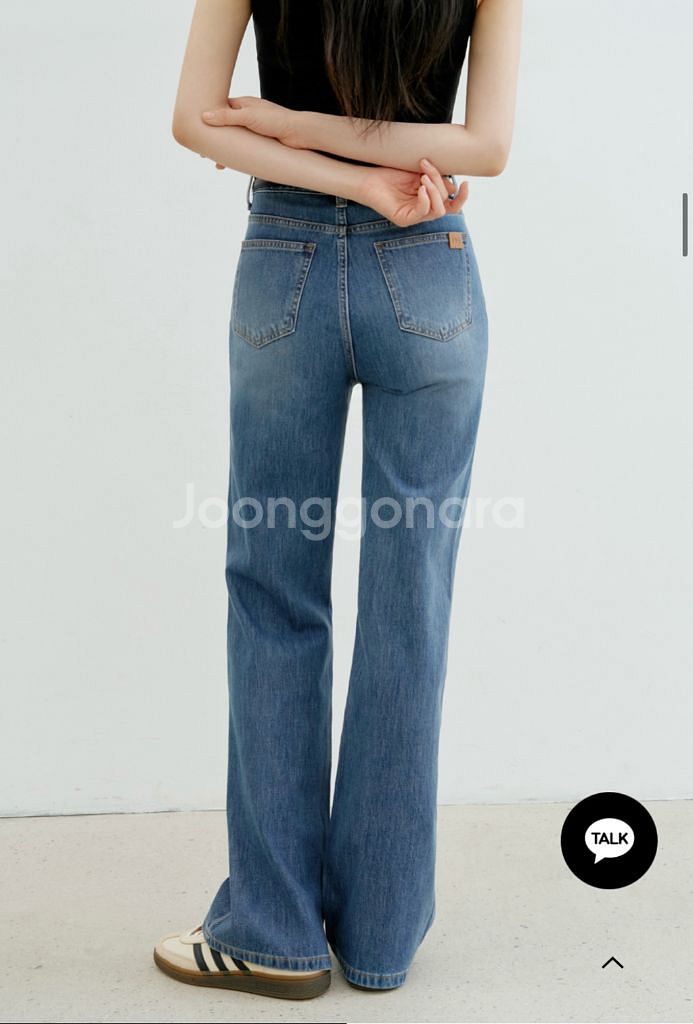 메비 데인 부츠컷 진 미들블루 스탠다드 1사이즈--2