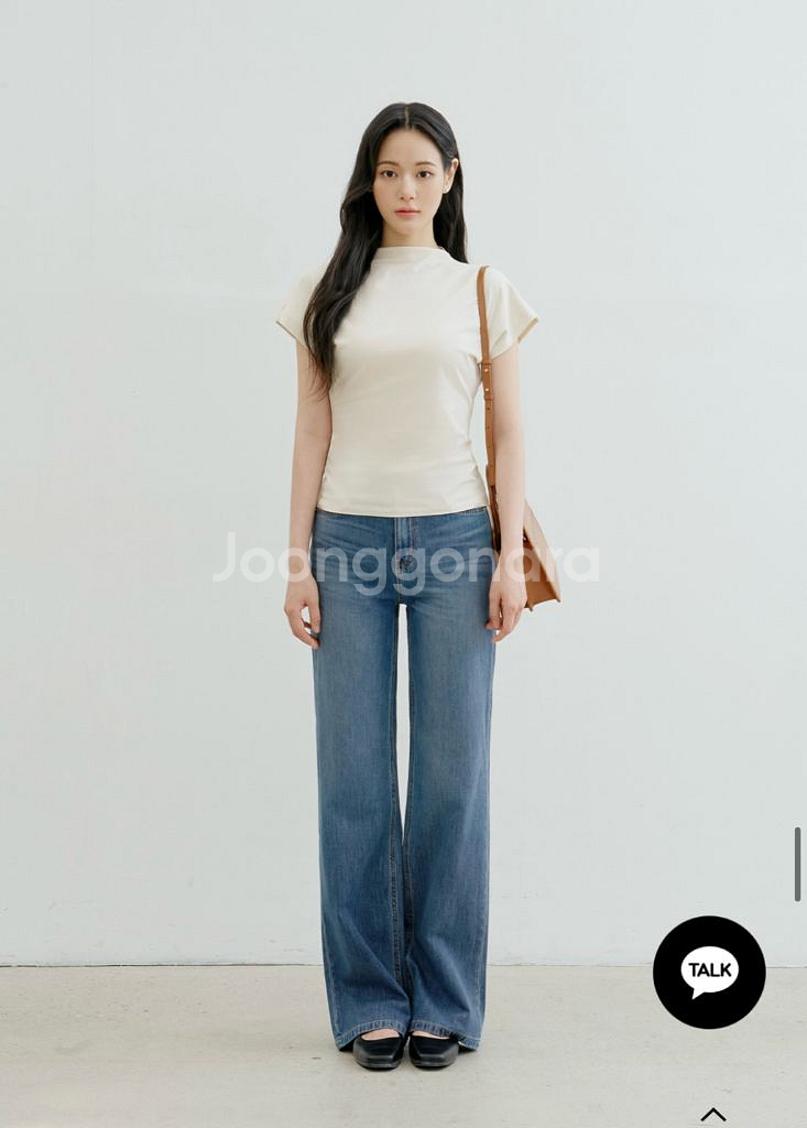 메비 데인 부츠컷 진 미들블루 스탠다드 1사이즈--3