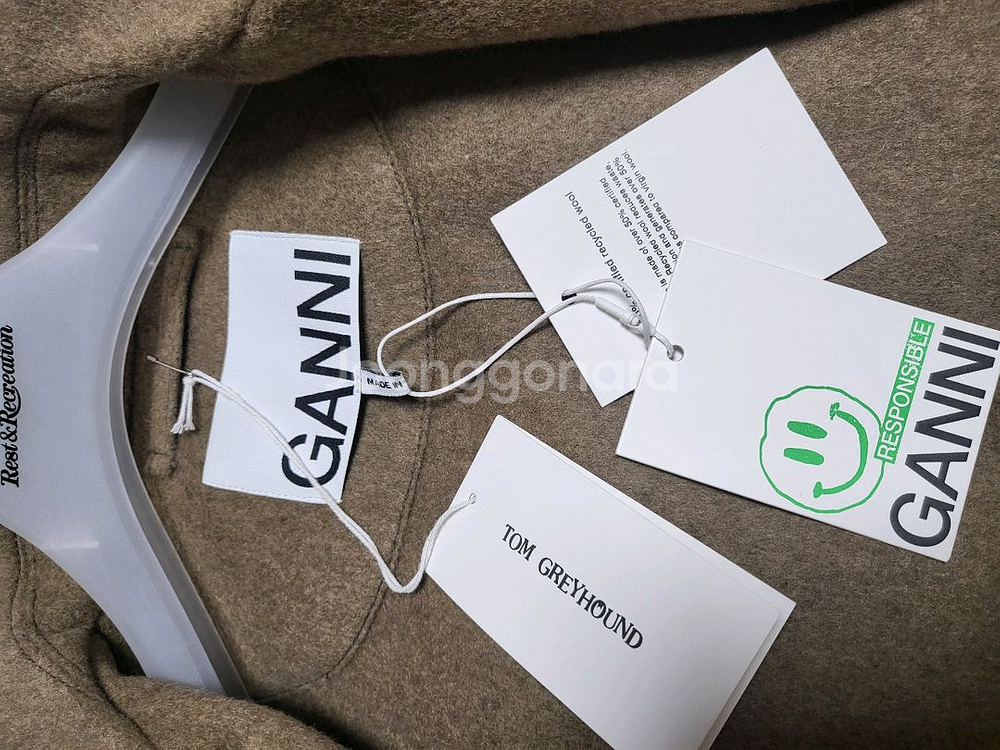 GANNI 가니 울자켓/울코트/택새상품/매장정품--6