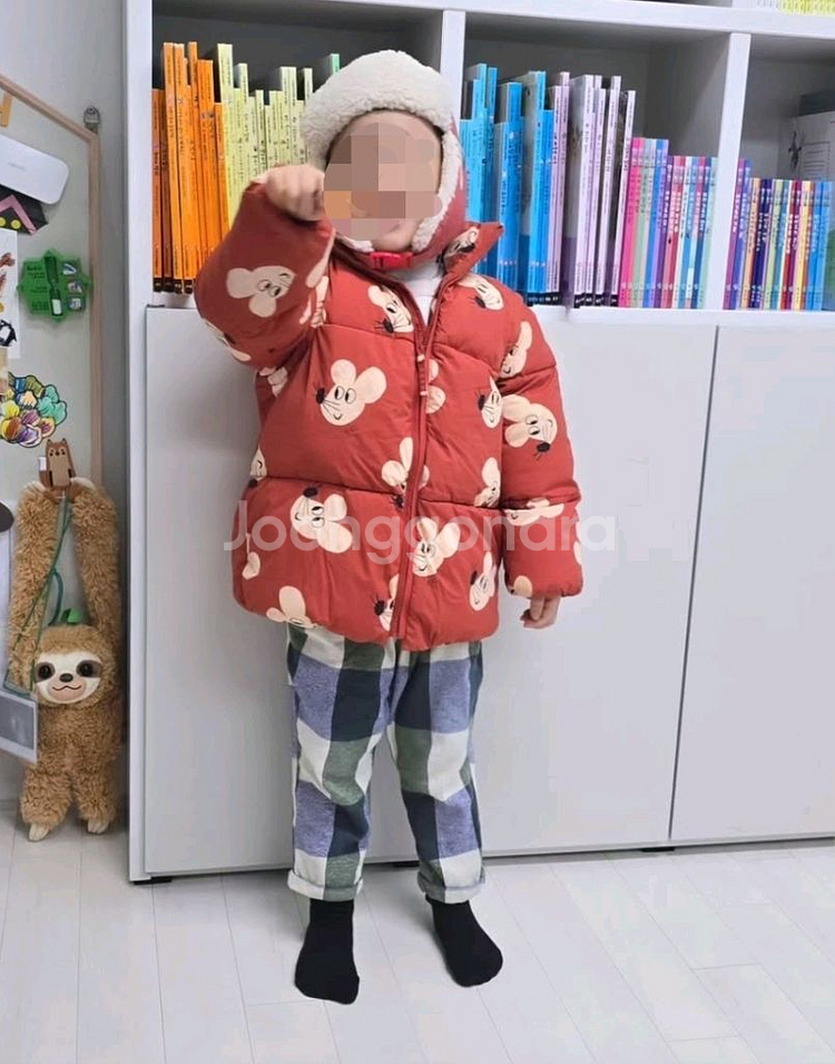 보보쇼즈 쥐돌이 패딩.모자 세트 4-5 110 52--8