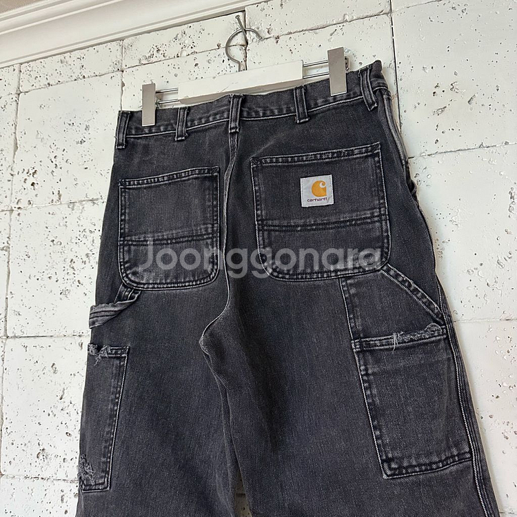 28 칼하트 카펜터 데님 블랙--3