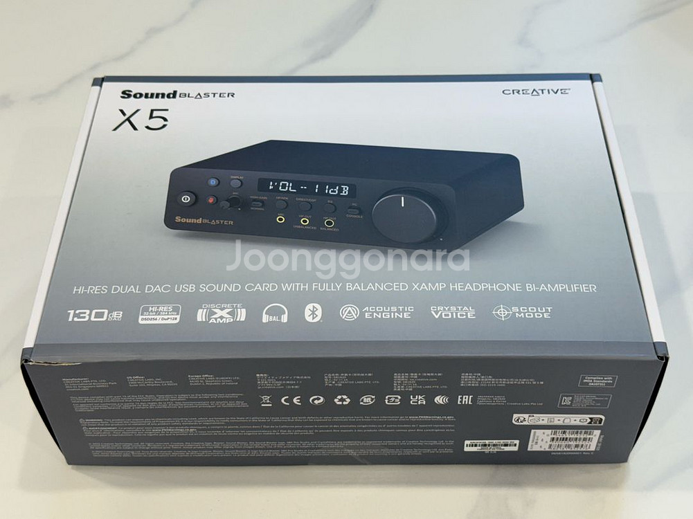 [사운드 DAC] 크리에이티브 사운드 블라스터 X5--1