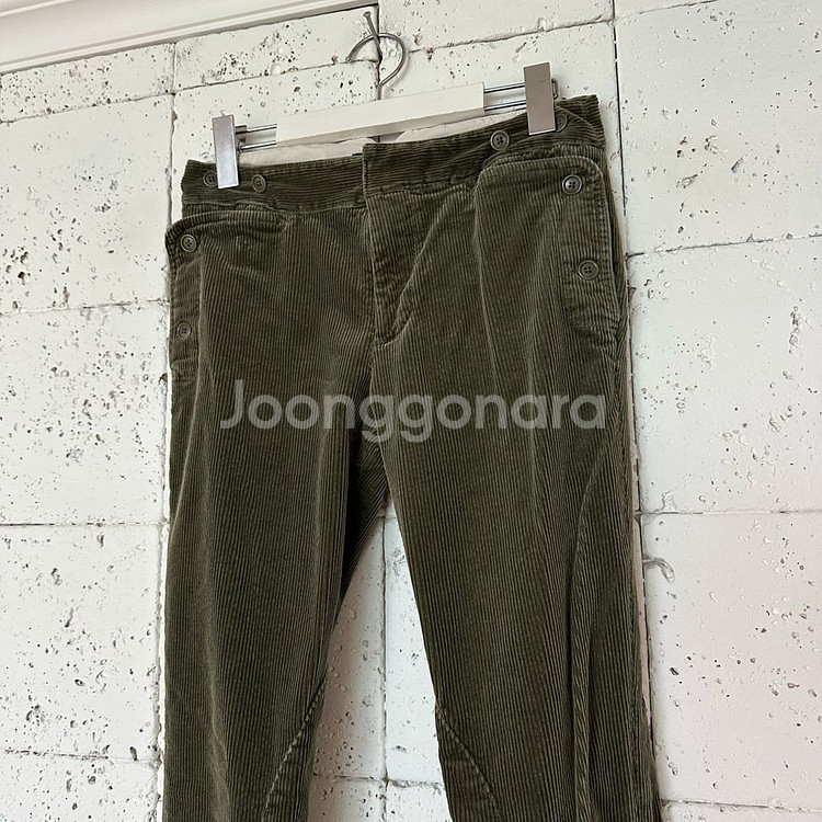 우먼2 폴로 랄프로렌 코듀로이 스판 팬츠 카키--1