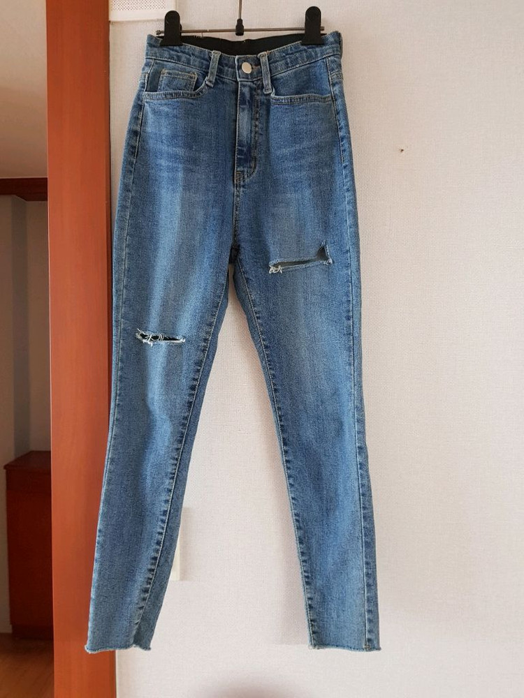 하이웨이스트 스키니진 이미지