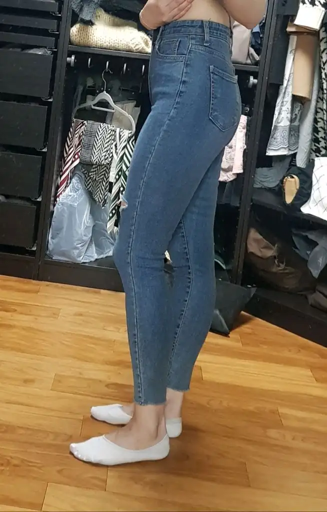 하이웨이스트 스키니진 이미지