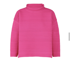 플리츠플리즈 크레페 니트 핑크