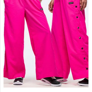 줌바 팬츠 S 리브레 와이드 레그 팬츠 사이드 스냅스