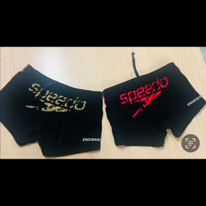 스피도 사각남성수영복2종(레드 새상품 / 골드1회입수)