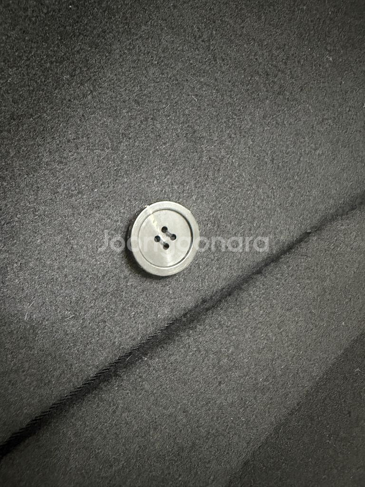 솔리드옴므 24fw 블랙 울캐시미어 발마칸 코트 48--8