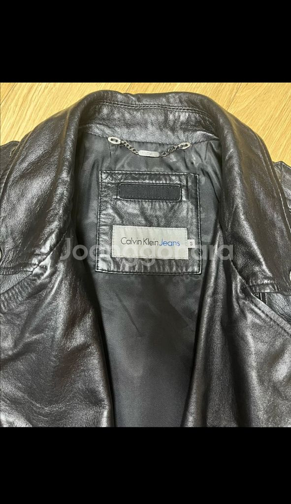 캘빈클라인 블랙 가죽 자켓 S--5