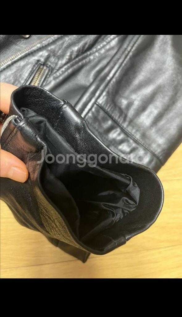 캘빈클라인 블랙 가죽 자켓 S--6