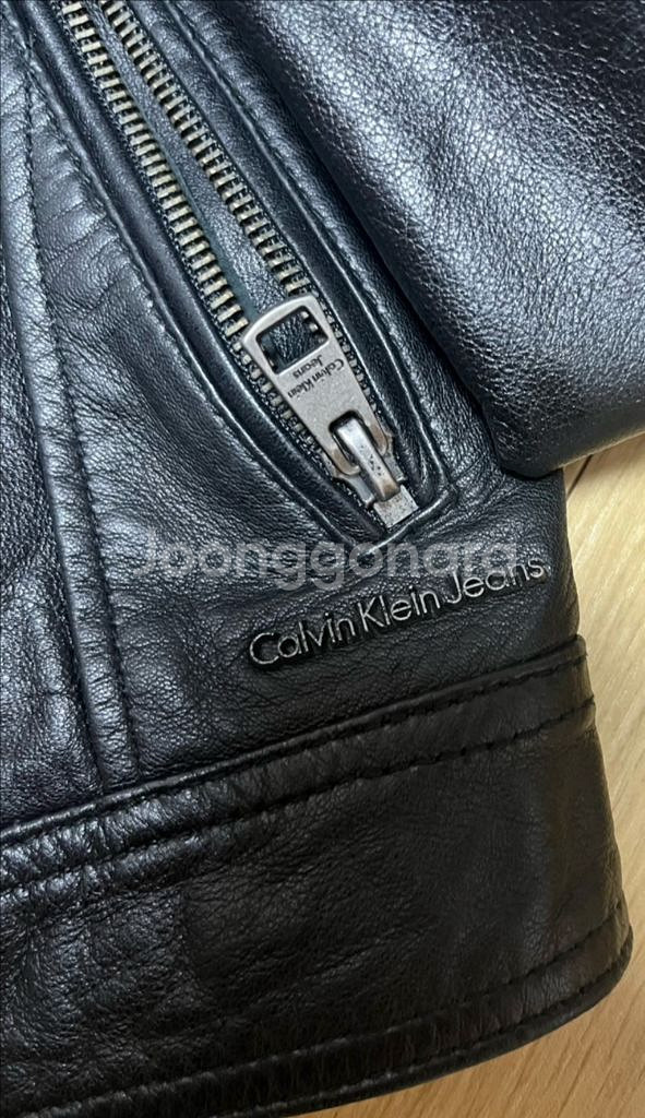 캘빈클라인 블랙 가죽 자켓 S--9